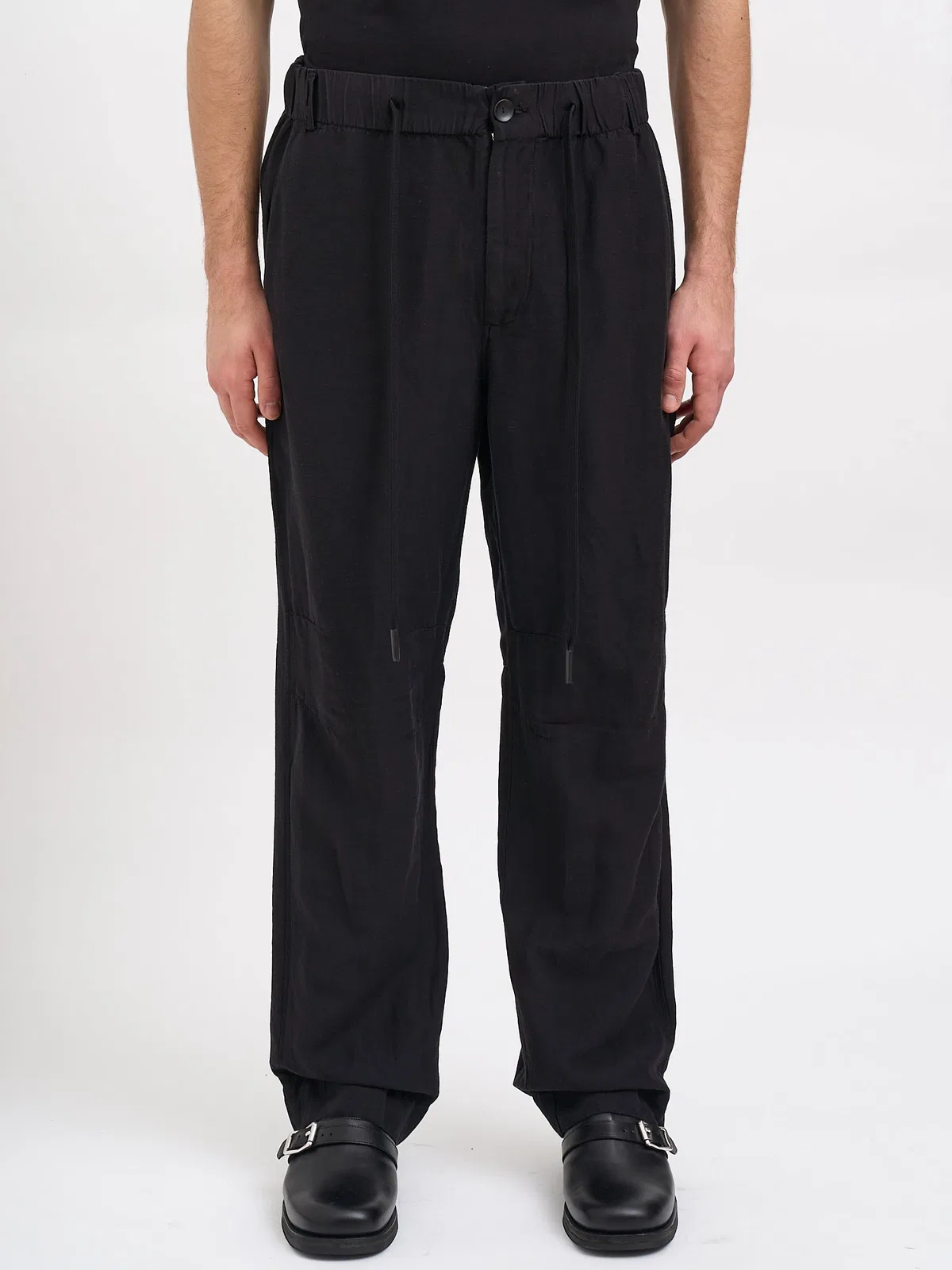 Andrea Ya'aqov Pantalone Cropped In Viscosa E Lino