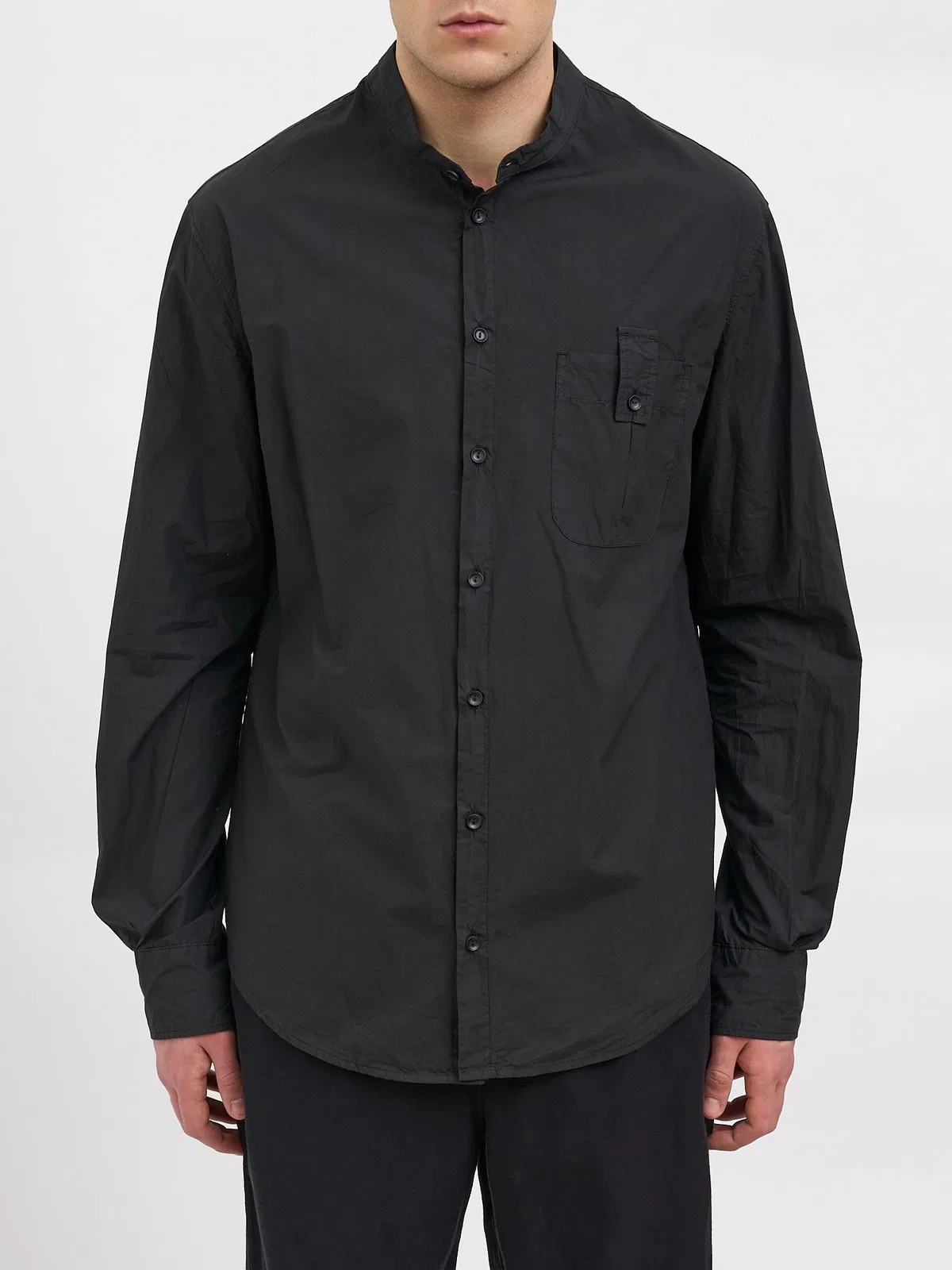 Andrea Ya'aqov Cotton Mockneck Shirt
