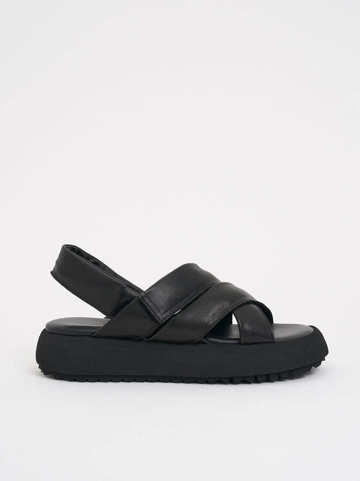 Puro Cross-Strap Leather Sandal