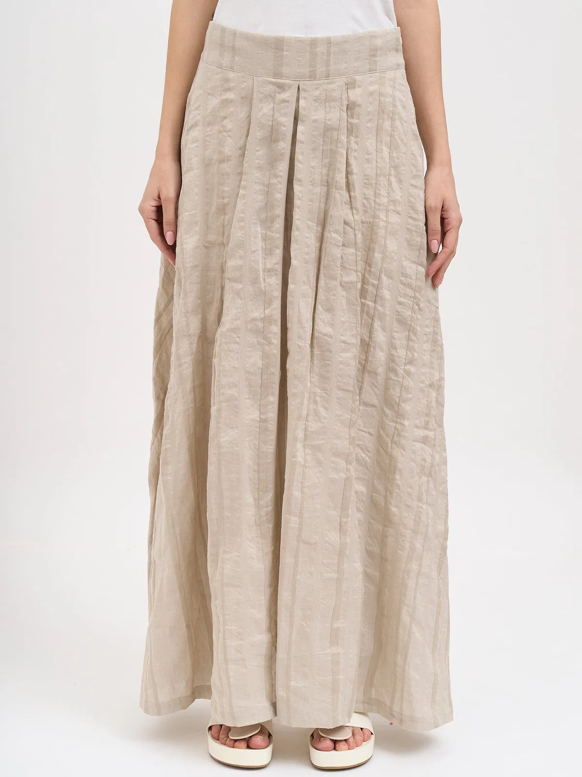 Nostrasantissima Long Linen Skirt