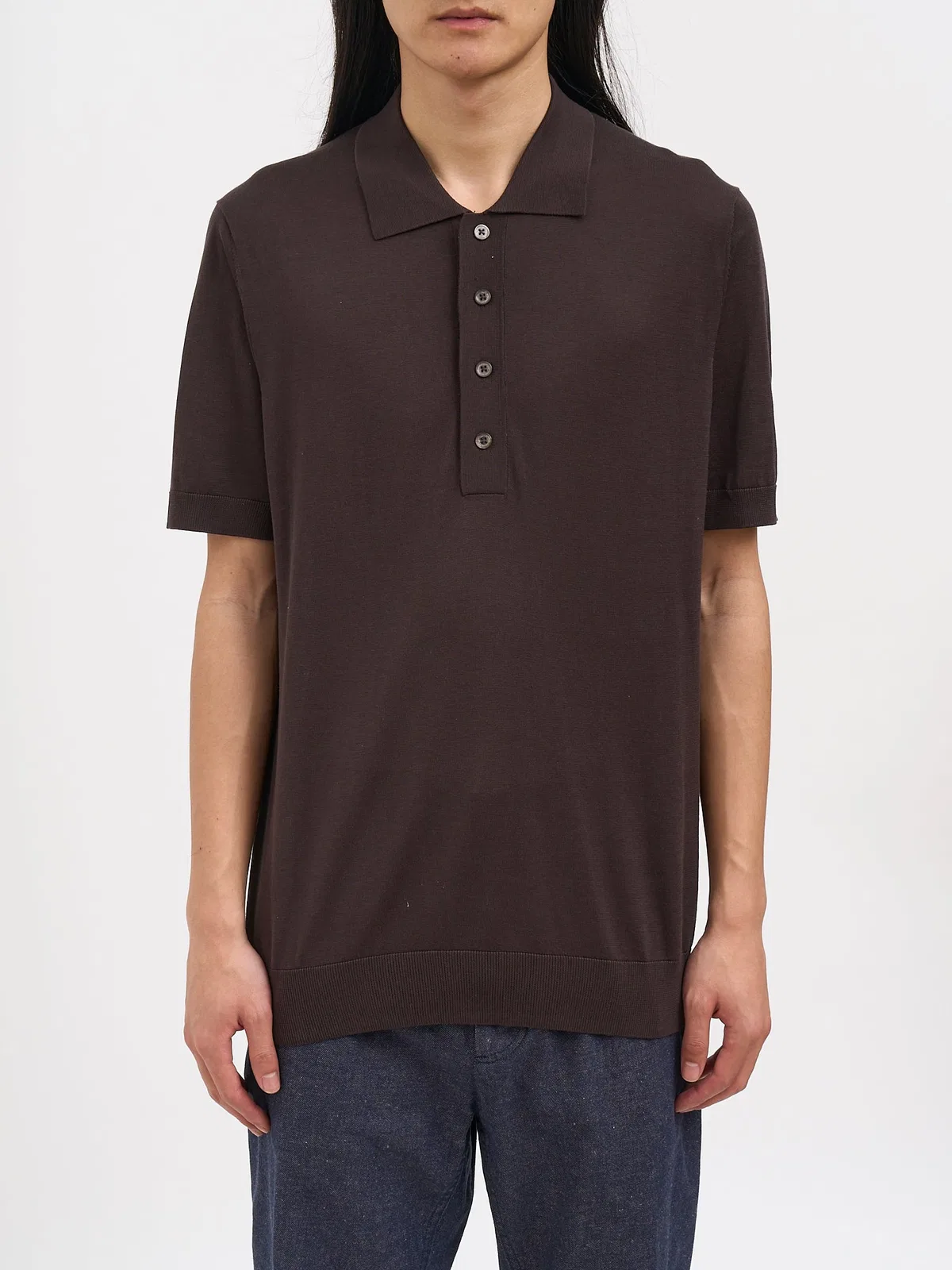 Paolo Pecora Silk Knit Polo