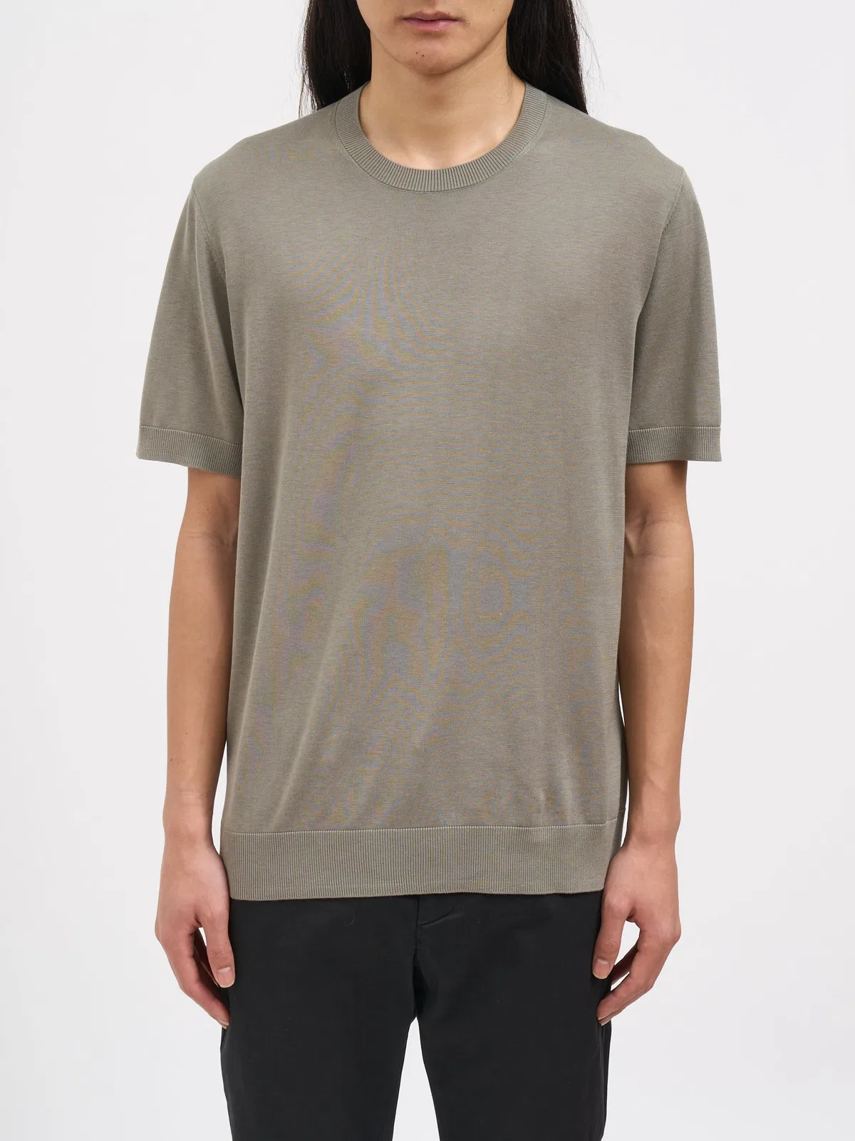 Paolo Pecora Crew Neck Silk Sweater