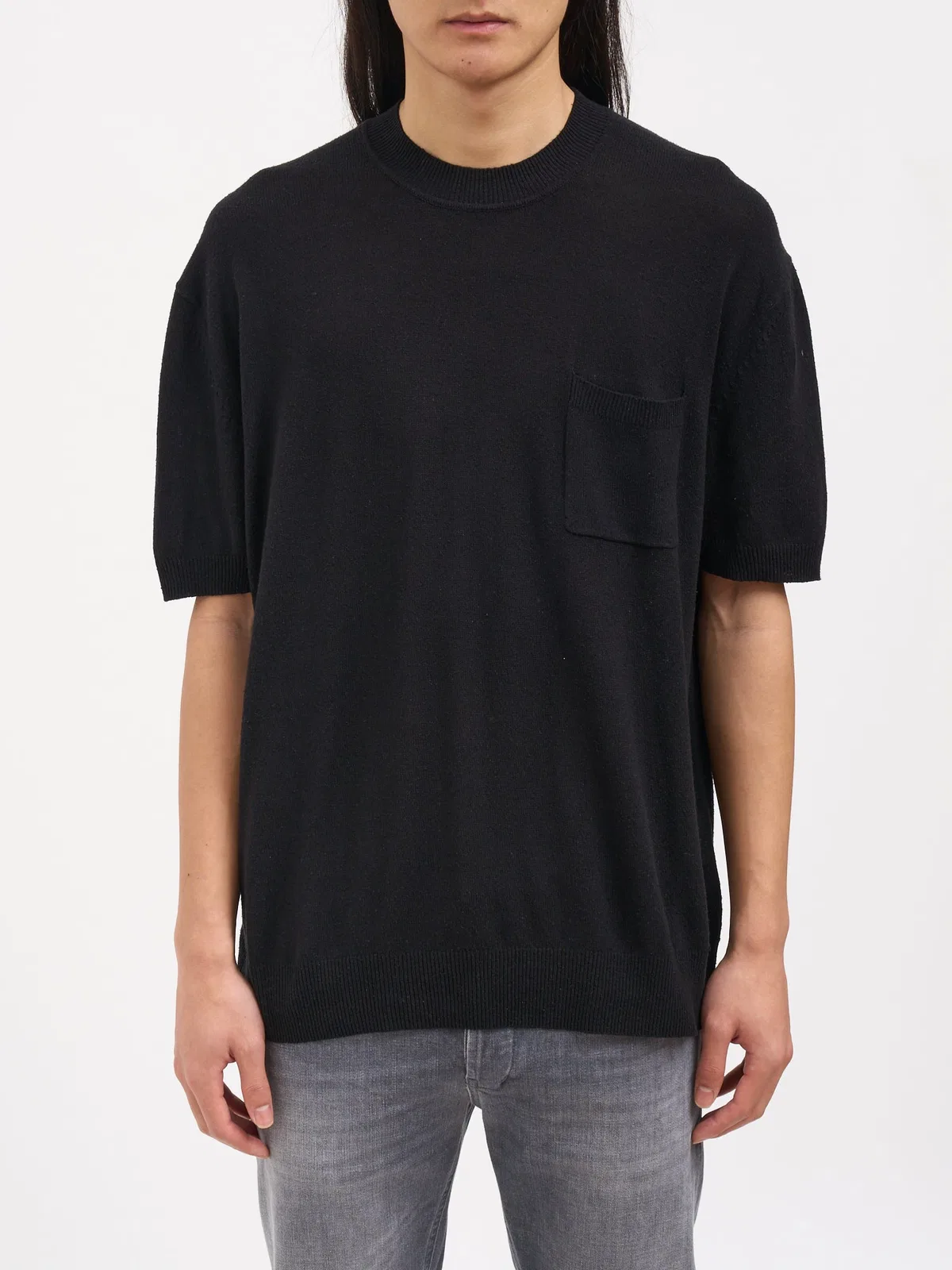 Paolo Pecora Crew Neck Silk Sweater