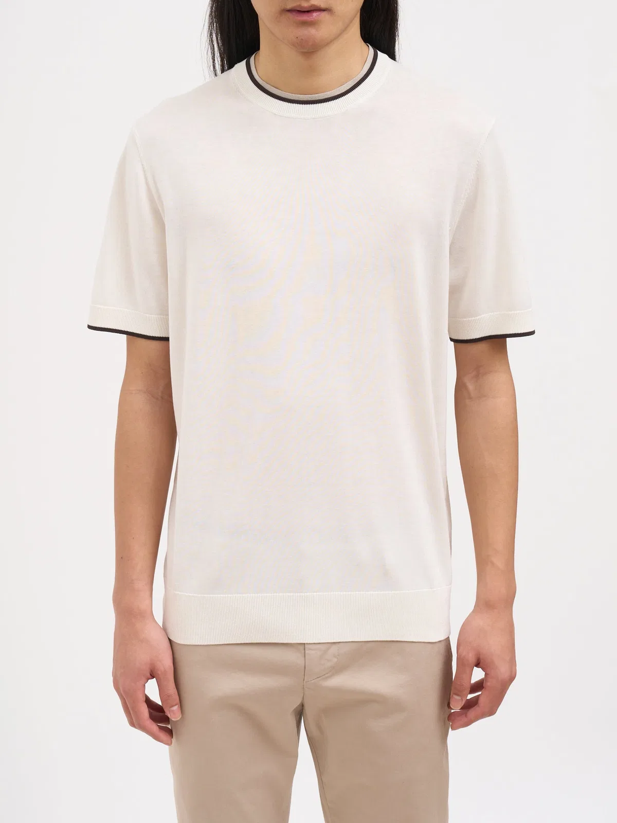 Paolo Pecora Crew Neck Silk Sweater