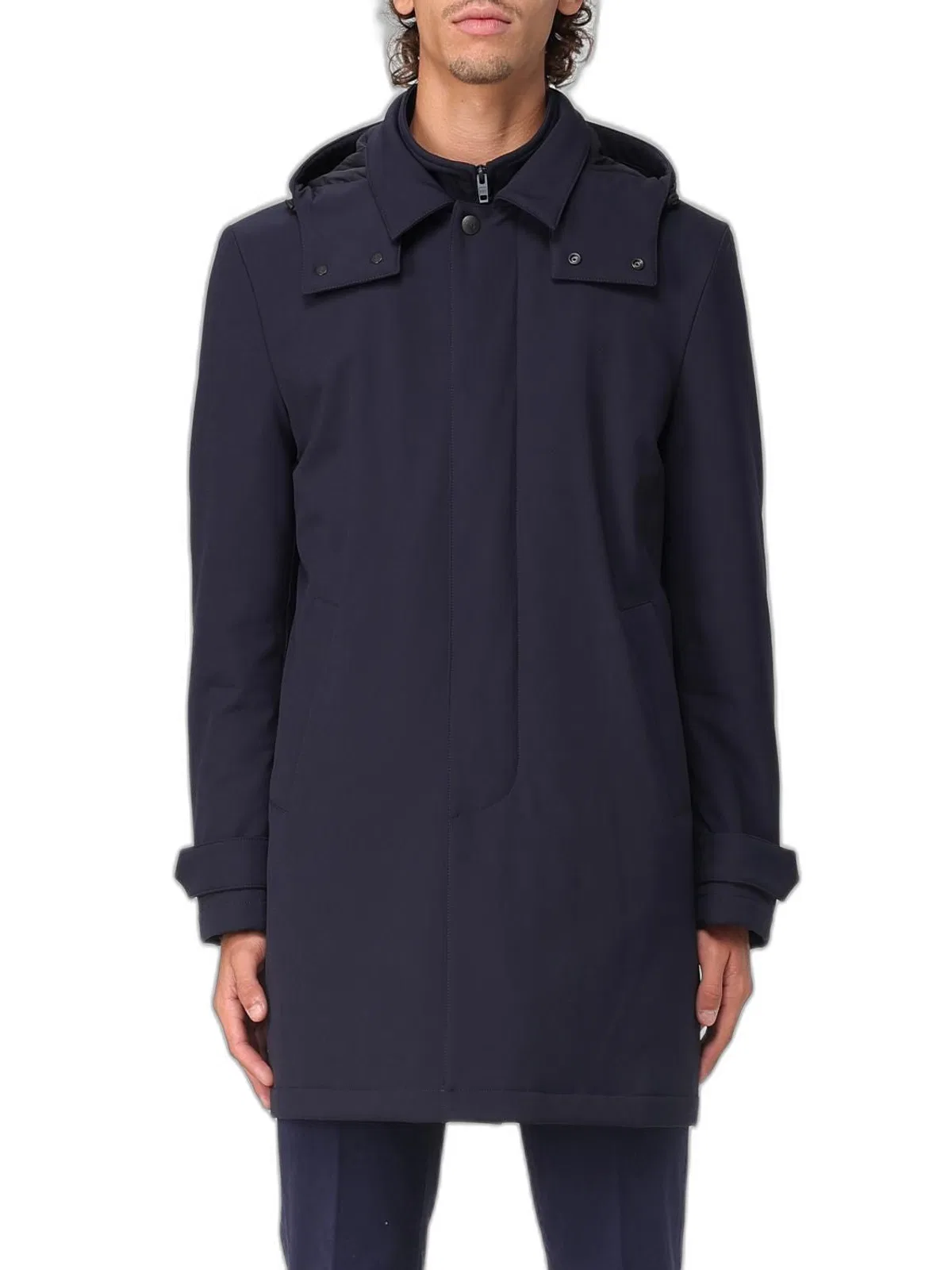 Fay Morning Coat Travel In Jersey Stretch