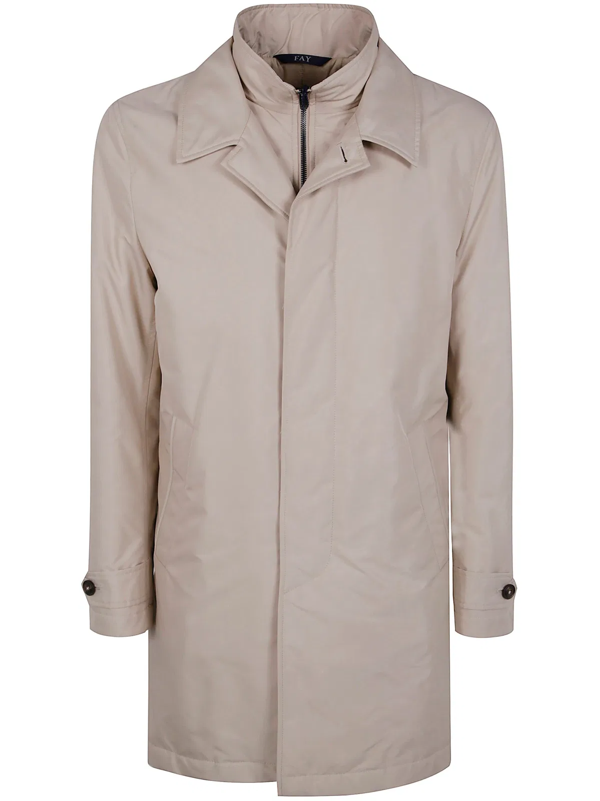Fay Morning Coat In Technical Poplin