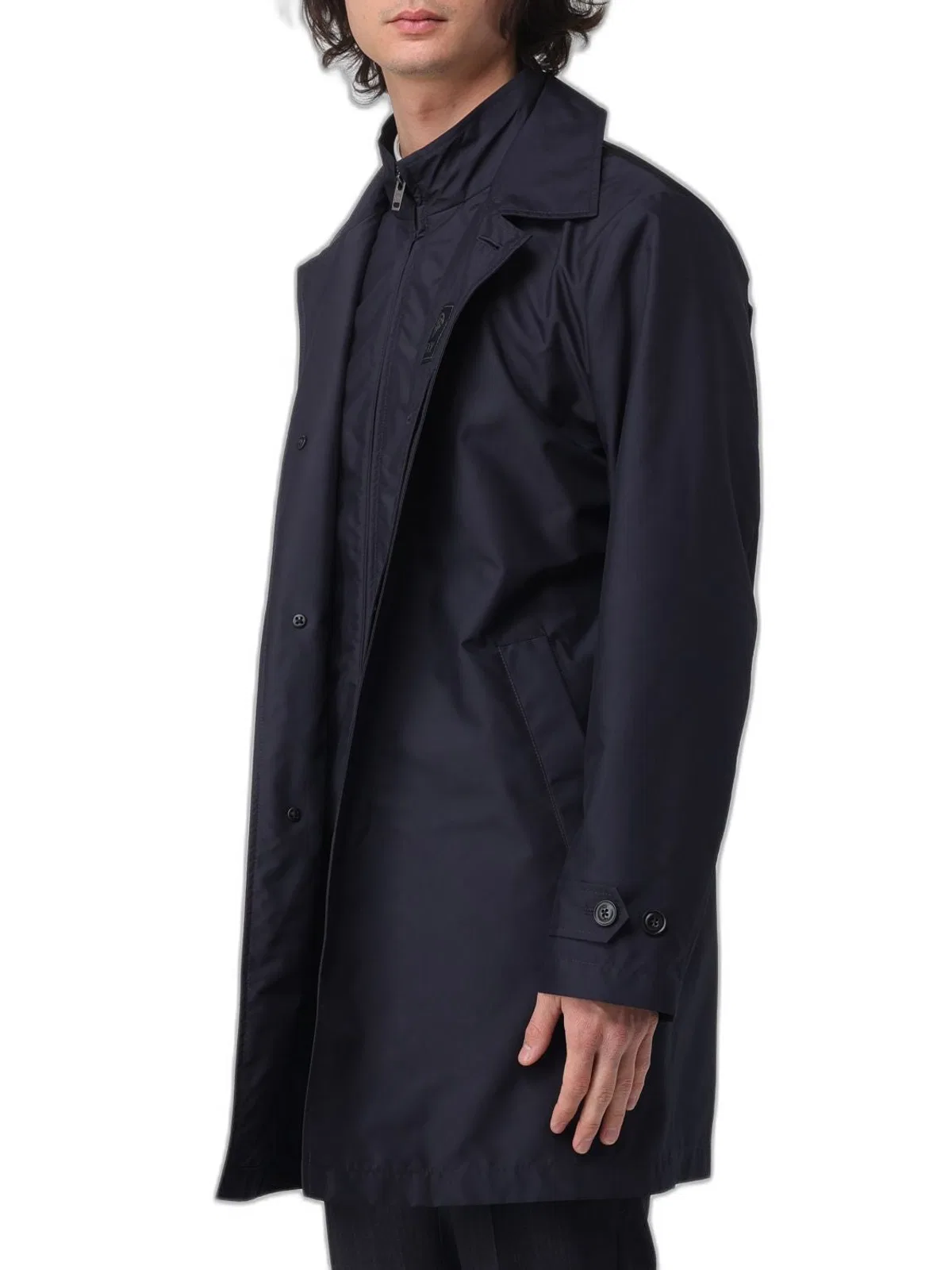 Fay Morning Coat In Water-Repellent Technica