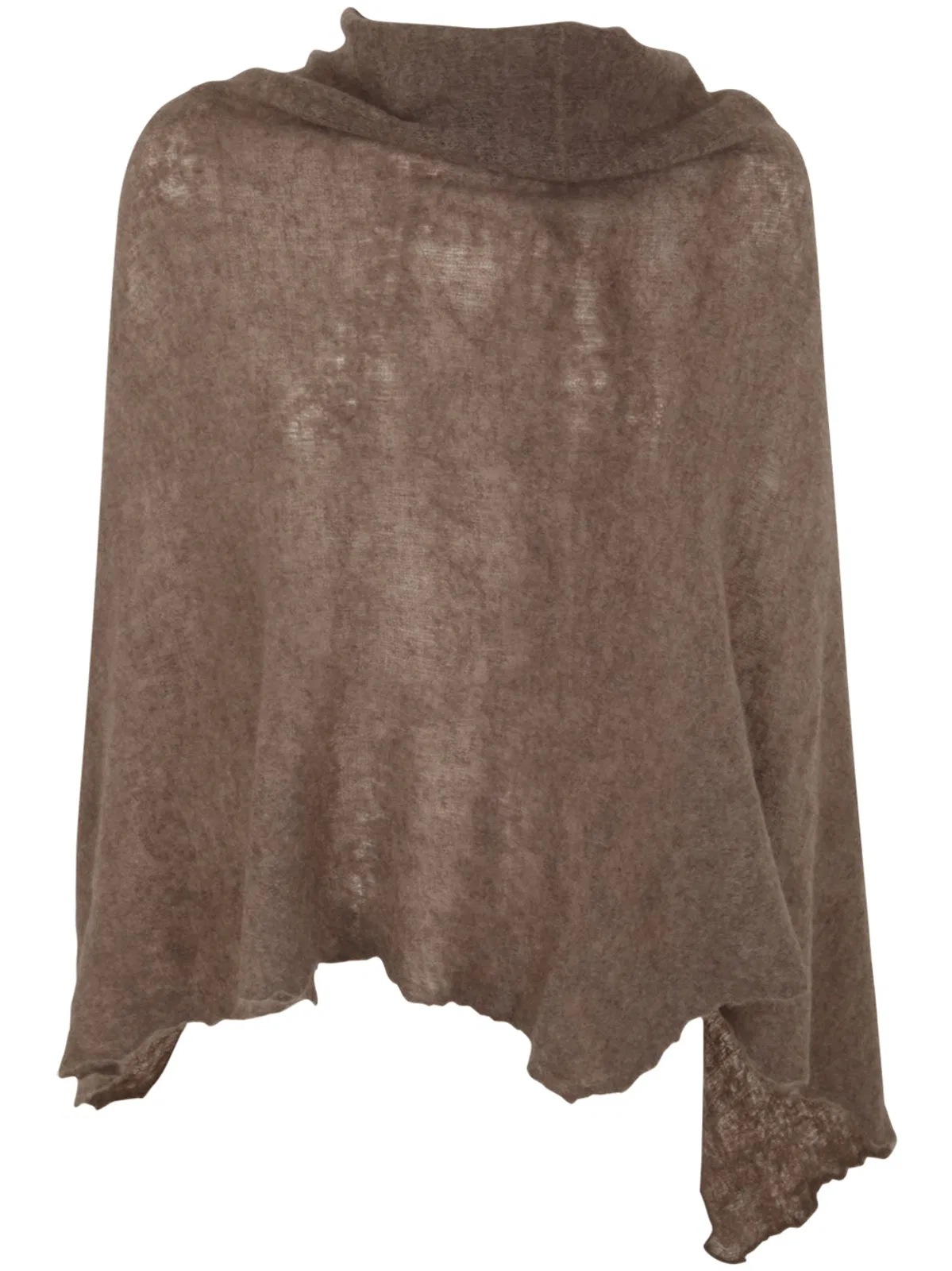 Mirror In The Sky Open Knitted Poncho Melange