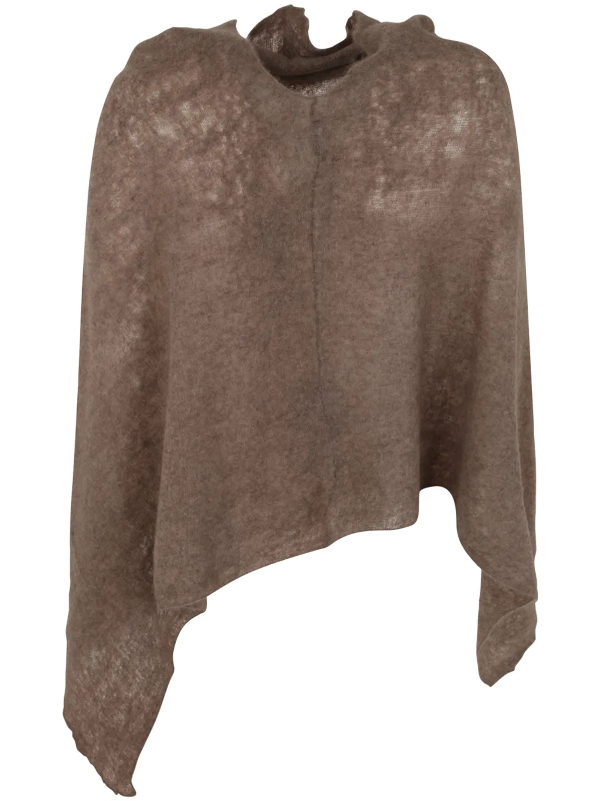 Mirror In The Sky Open Knitted Poncho Melange