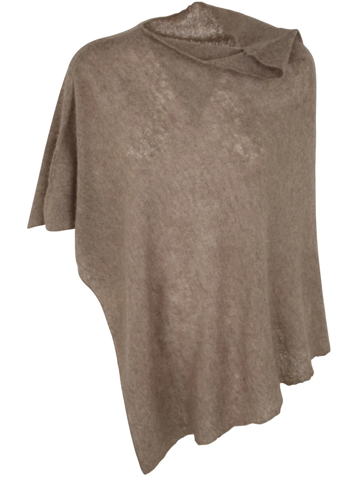Mirror In The Sky Open Knitted Poncho Melange