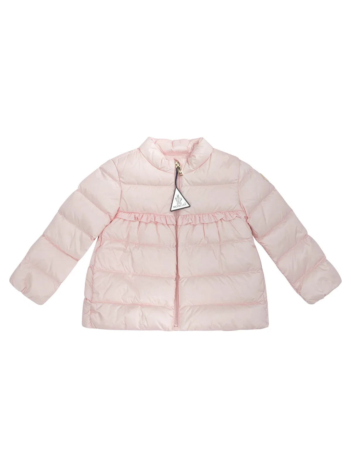 Moncler Kids Pink Polyamide Down Jacket