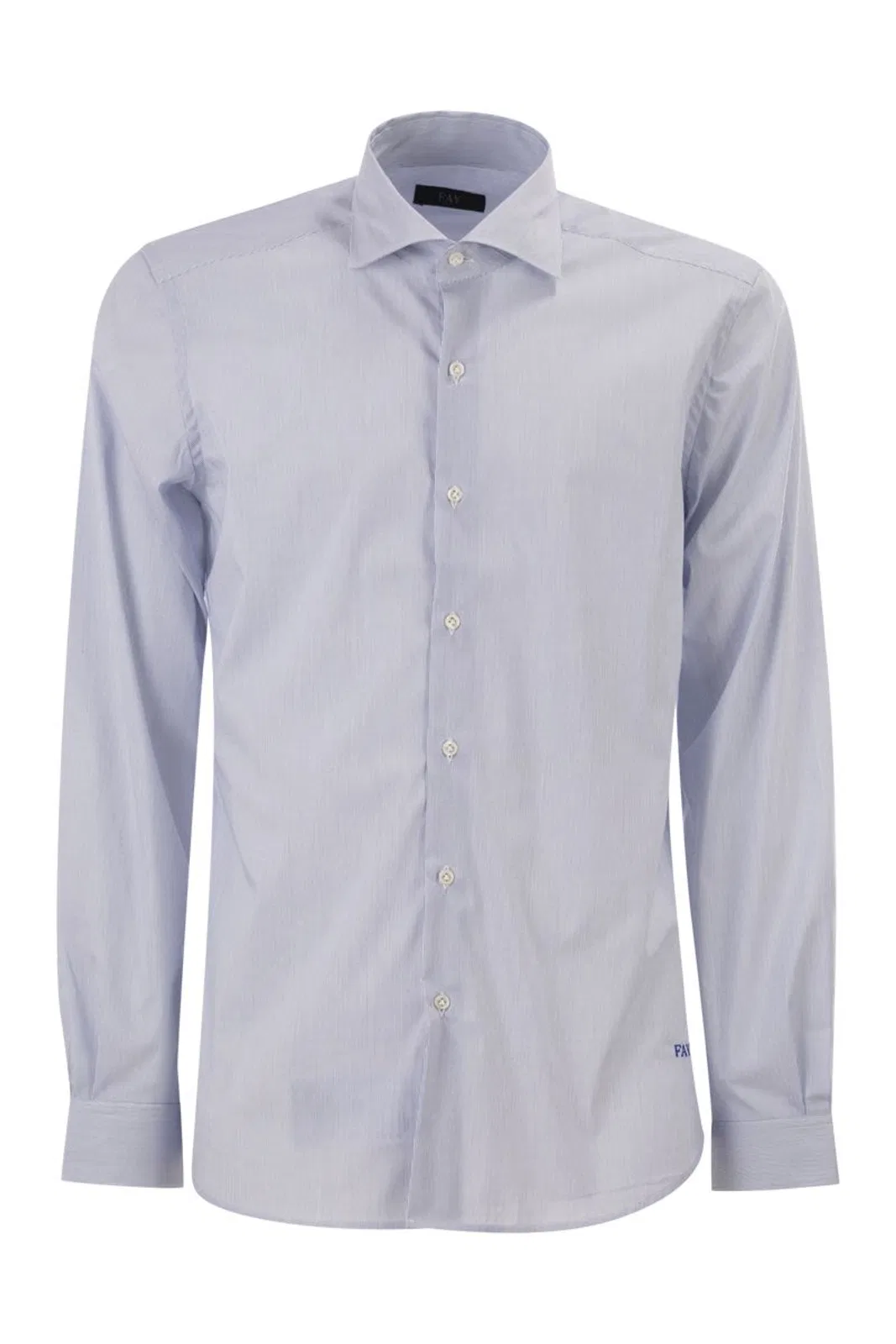 Fay Regular Fit Shirt In Striped Stretch Jer