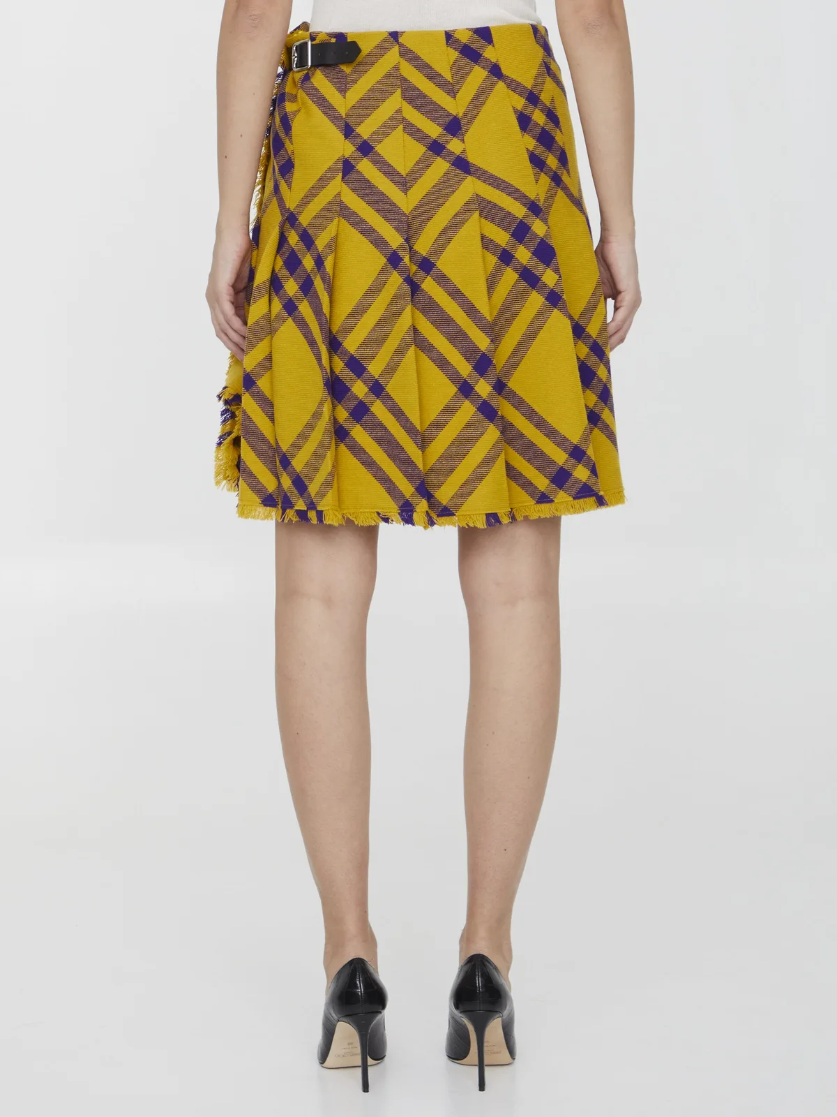 Burberry Check Wool Kilt