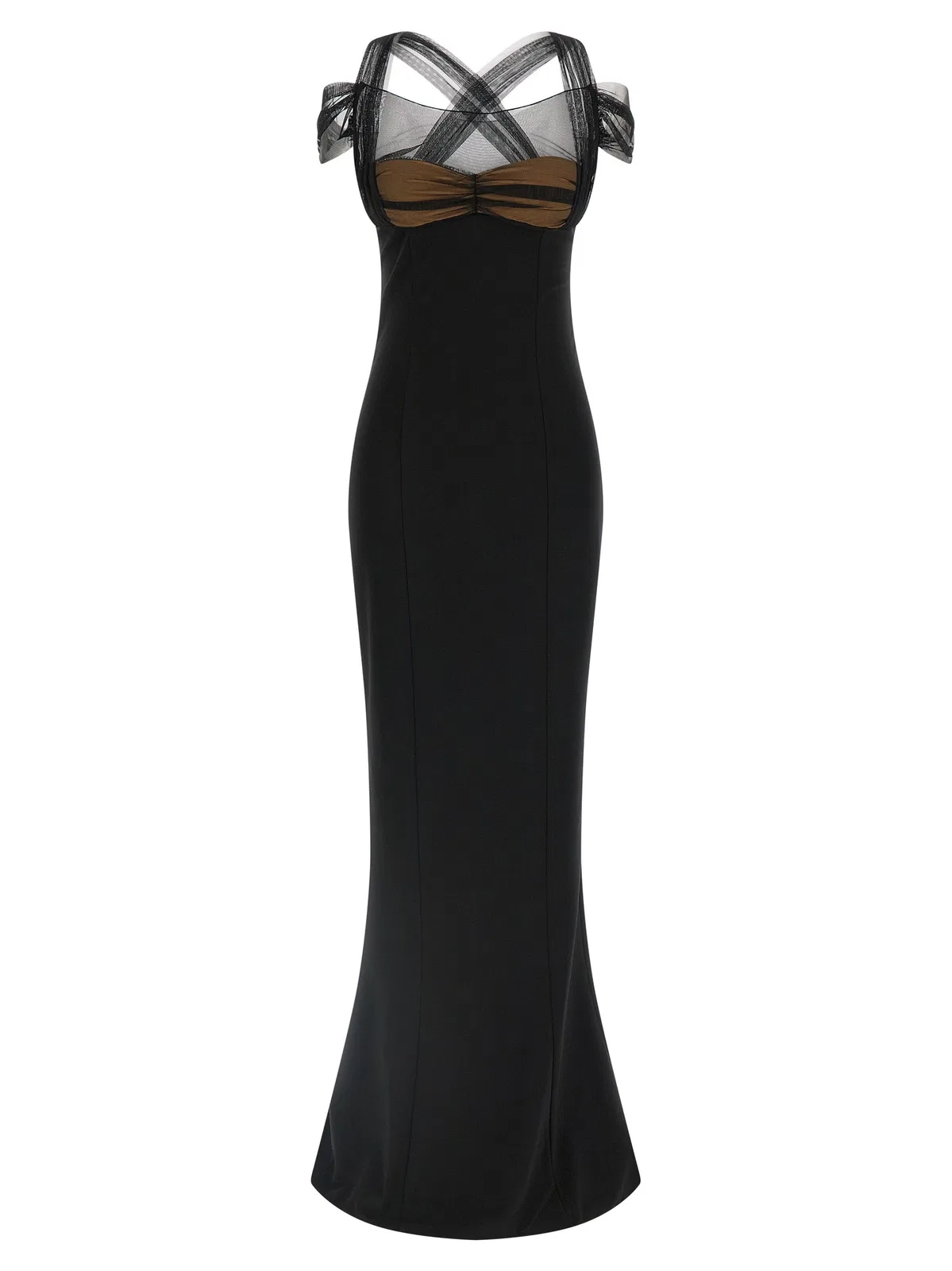 Nensi Dojaka 'Draped Padded Cup Maxi' Dress