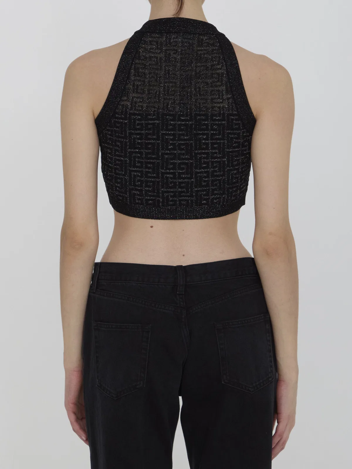 Balmain Pb Labyrinth Knit Top