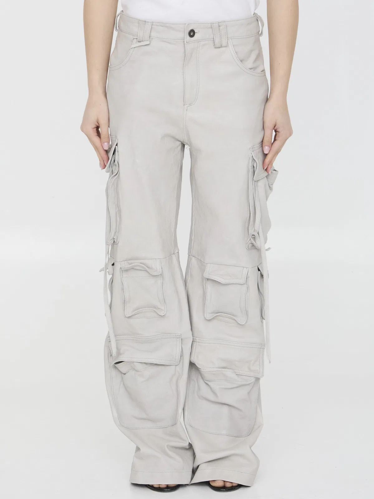 Salvatore Santoro Leather Cargo Pants