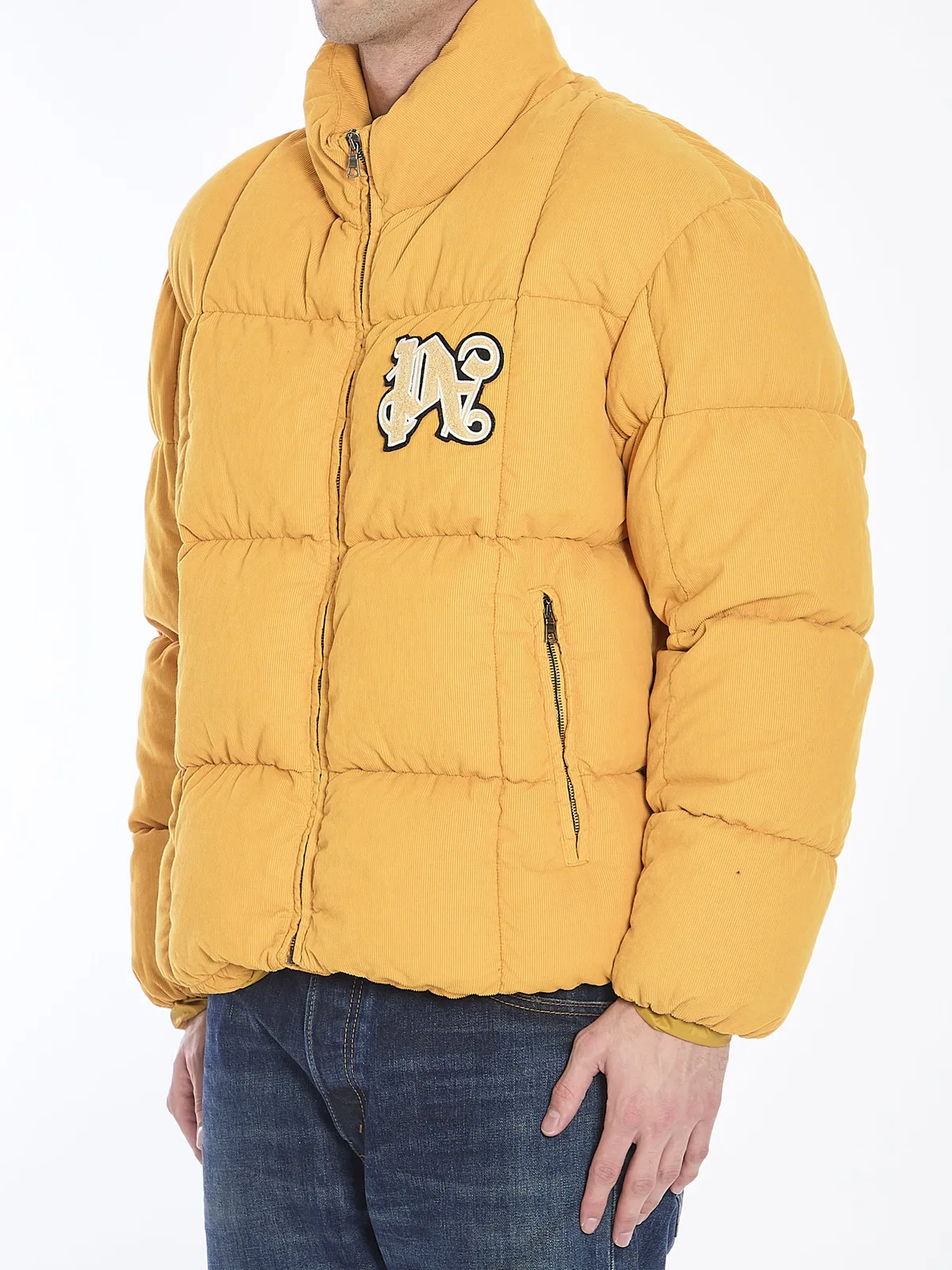 Palm Angels Monogram Corduroy Puffer Jacket
