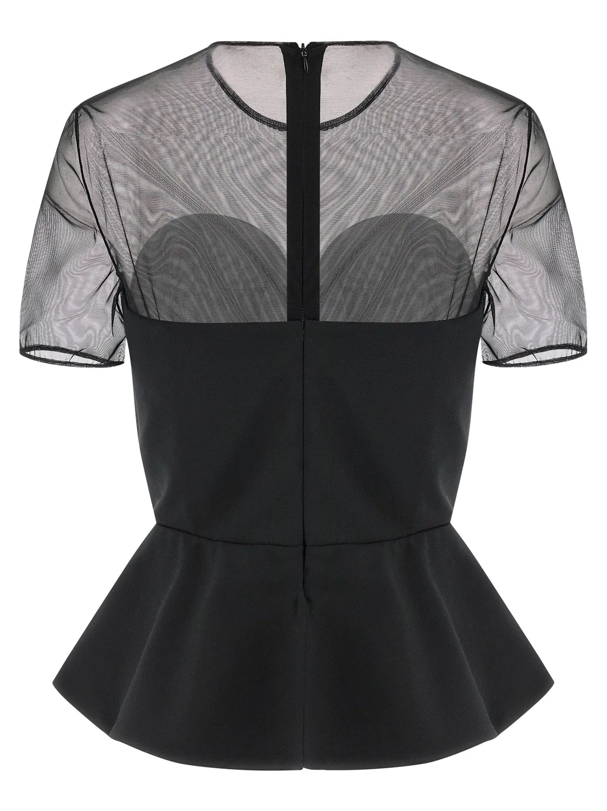 Nensi Dojaka 'Tailored Bustier With Sheer Neckline' T