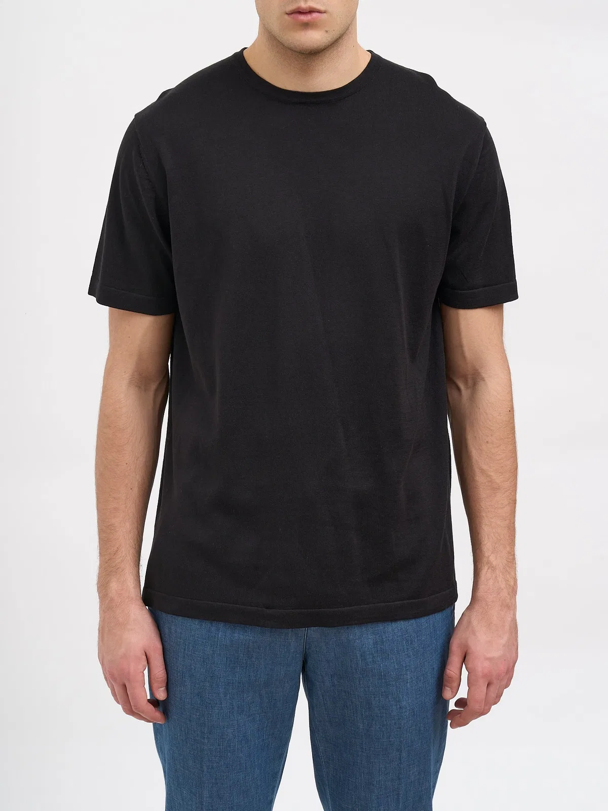 Daniele Alessandrini Crew Neck Short Sleeve Sweater