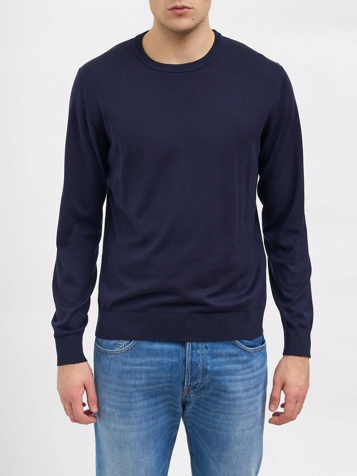 Daniele Alessandrini Crew Neck Long Sleeve Sweater