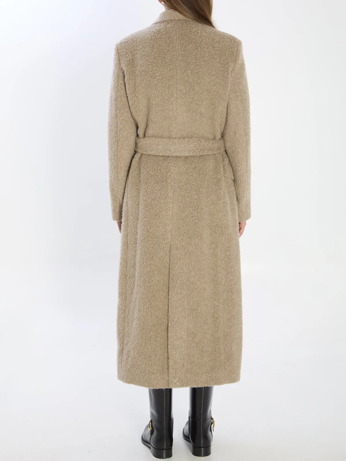 Golden Goose Greige Double-Breasted Coat