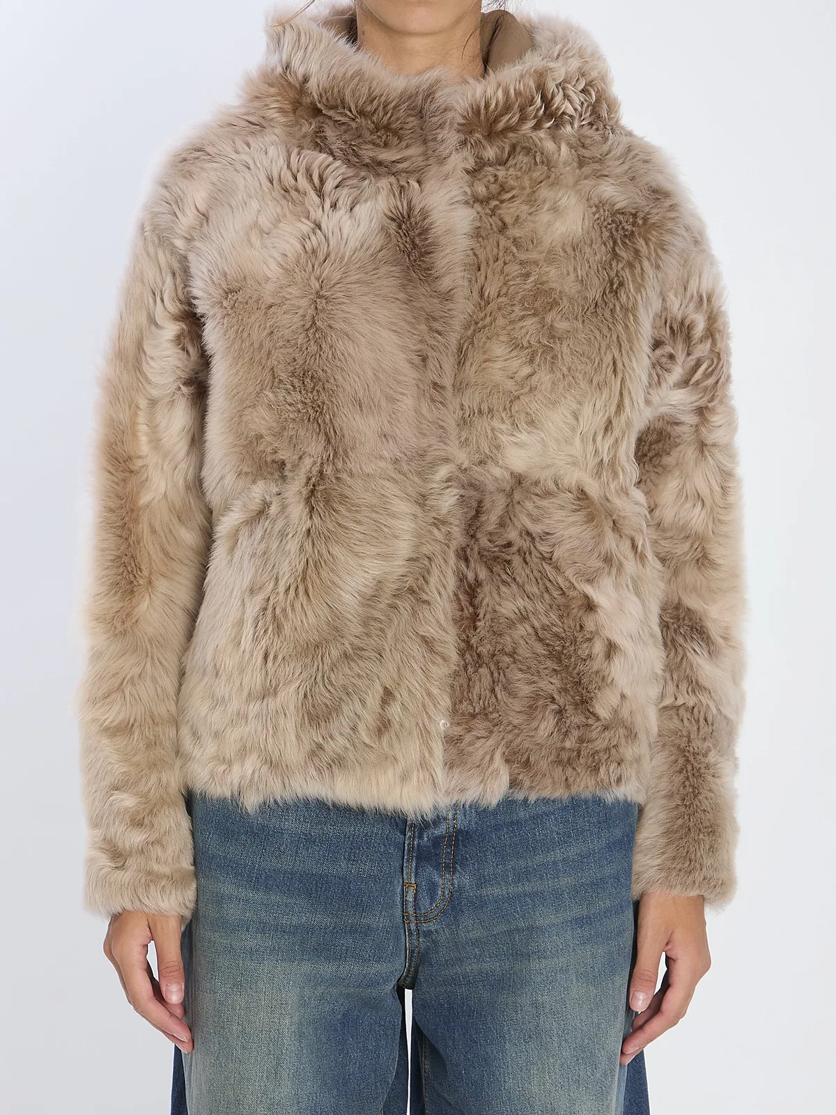 Yves Salomon Lamb Fur Jacket