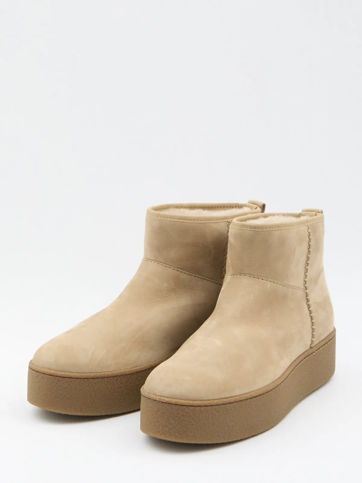 Hogan Shearling Ankle Boots