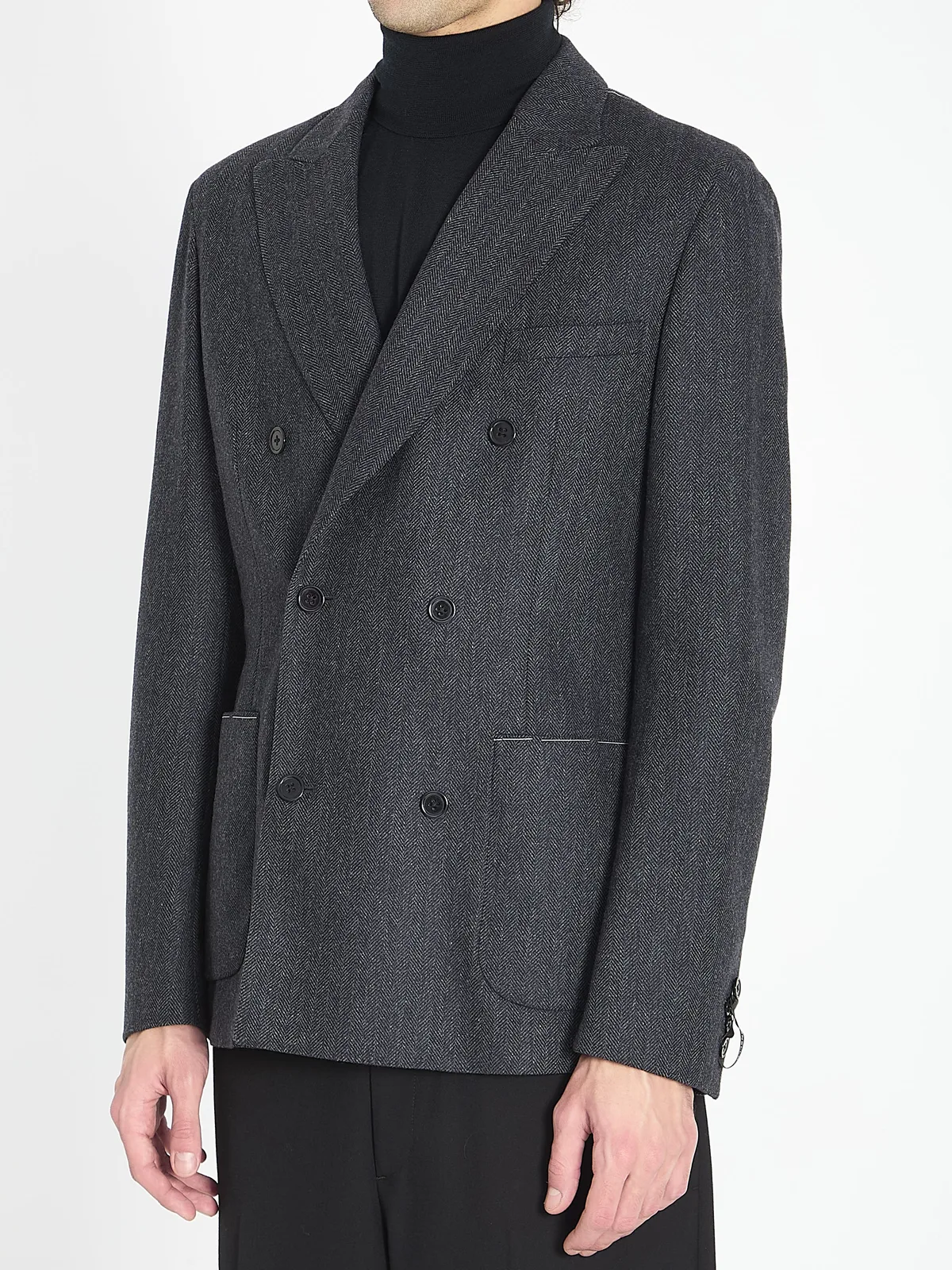 Tonello Grey Wool Jacket