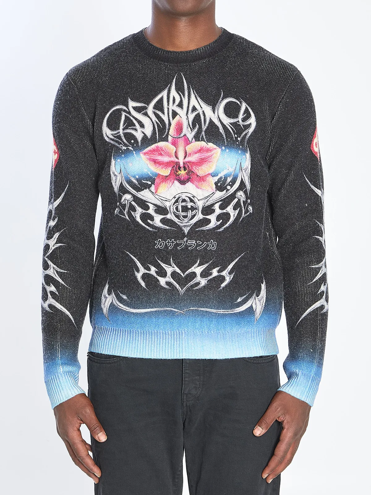Casablanca Sweater With Blades Print