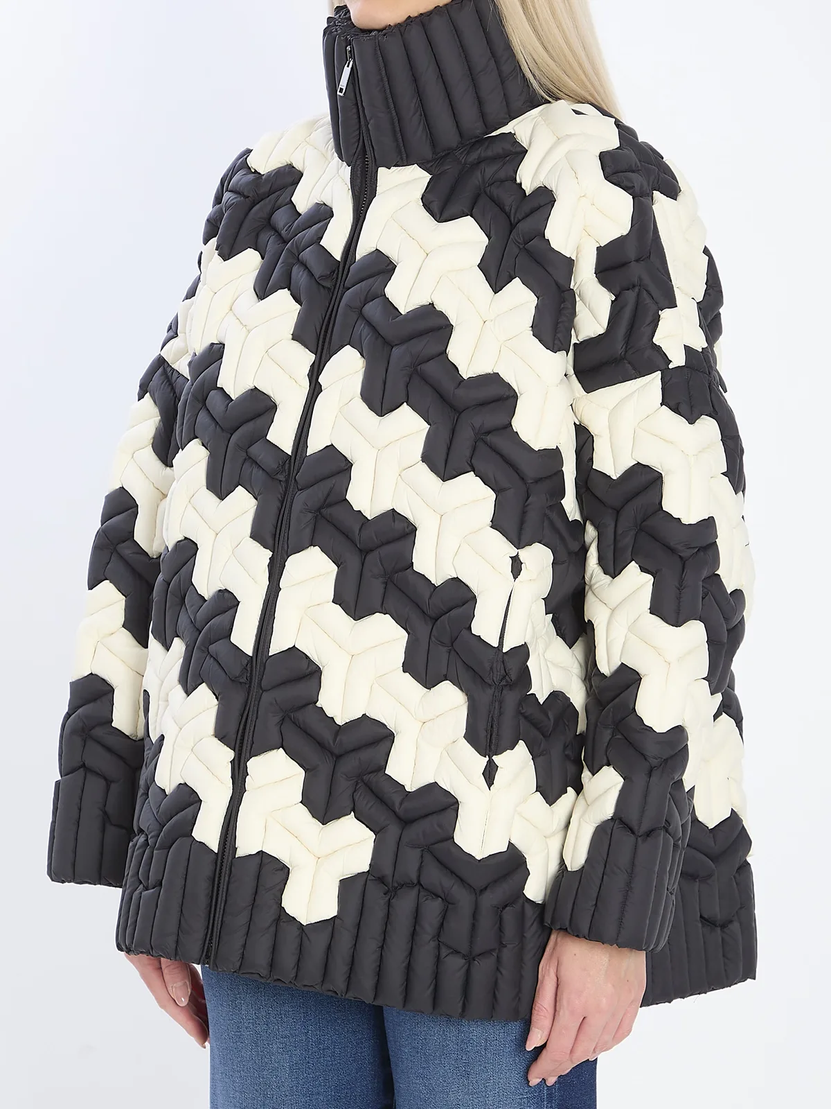 Raxxy Black And White Puffer Jacket