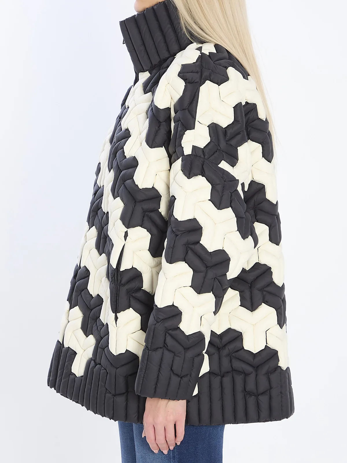 Raxxy Black And White Puffer Jacket
