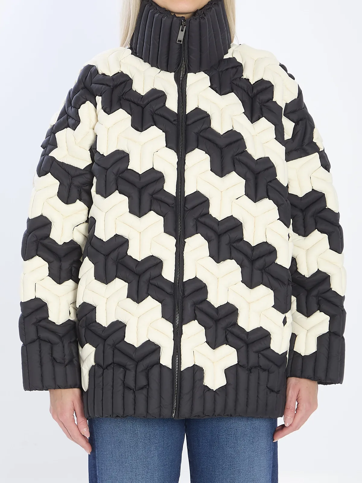 Raxxy Black And White Puffer Jacket
