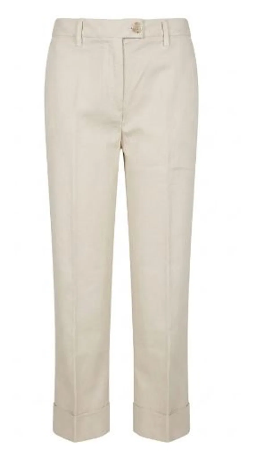 Rehash Light Beige Turn Up Trousers