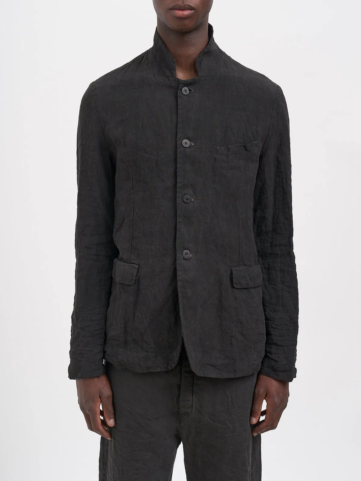 Poeme Bohemien Linen Lined Jacket