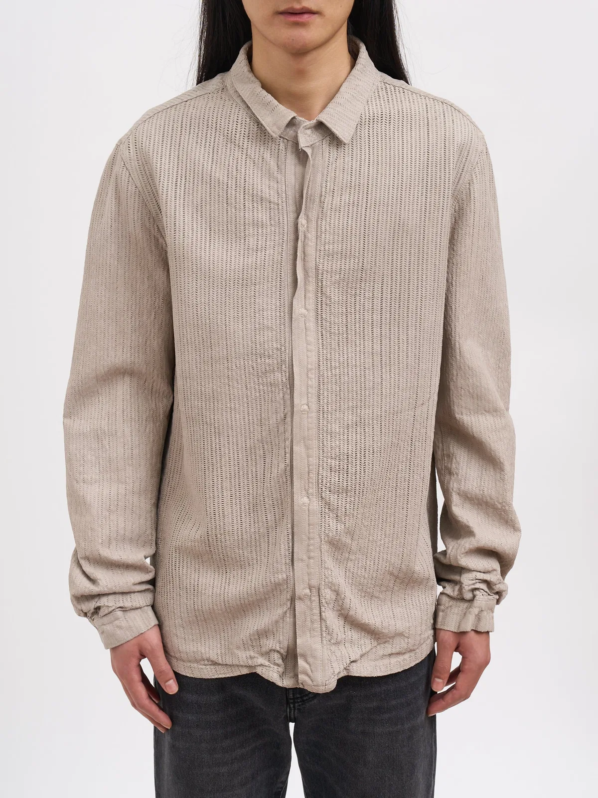 Giorgio Brato Perforated Leather Shirt