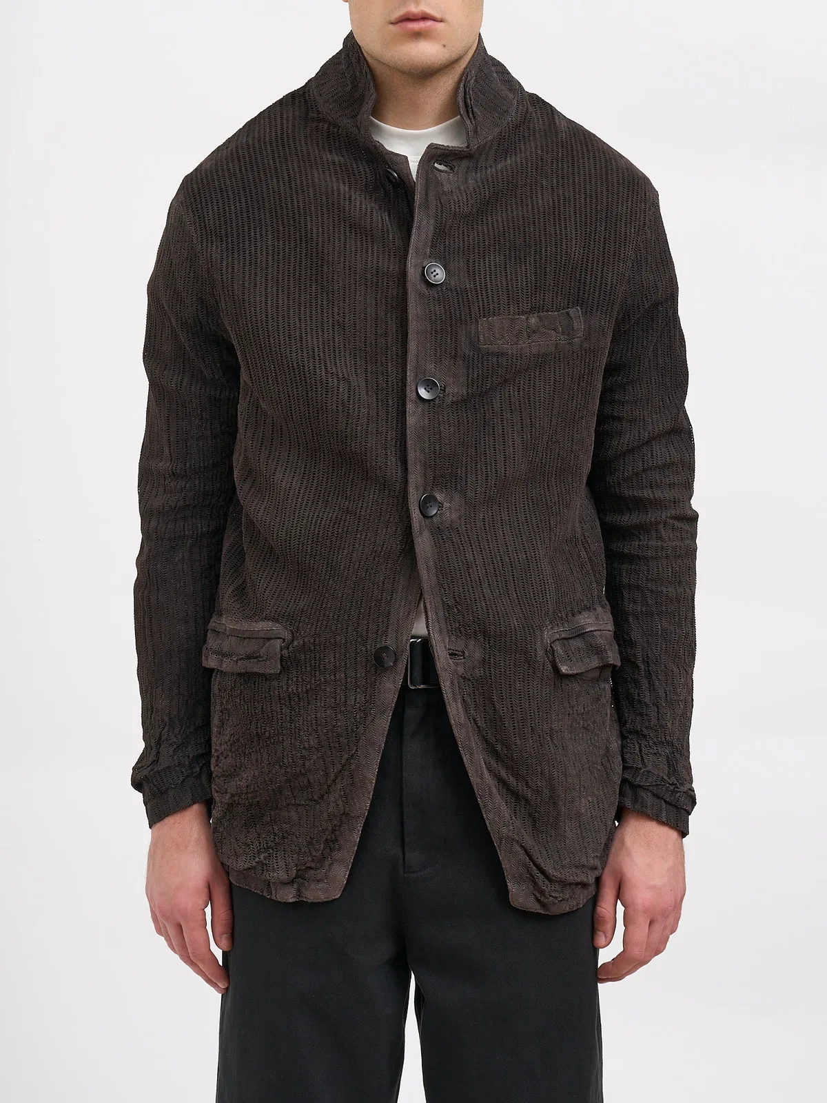 Giorgio Brato Perforated Lamb Jacket