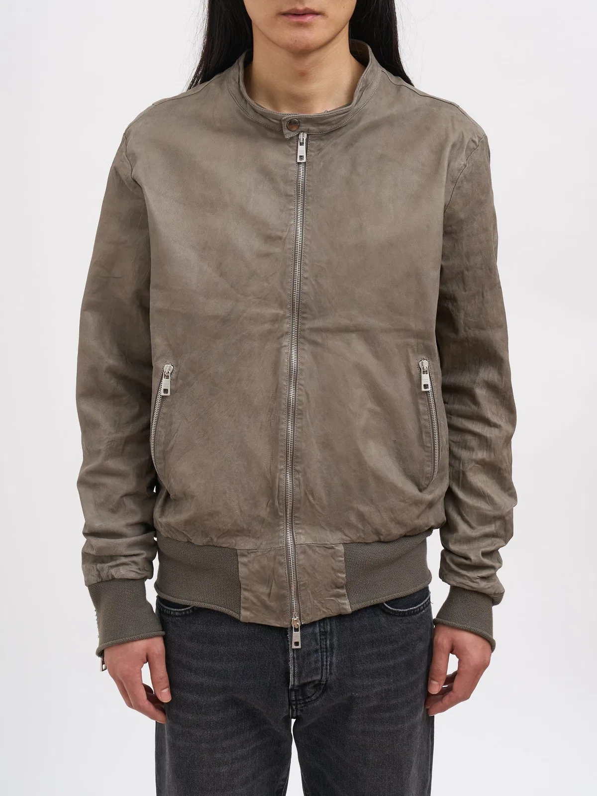 Giorgio Brato Leather Biker Jacket