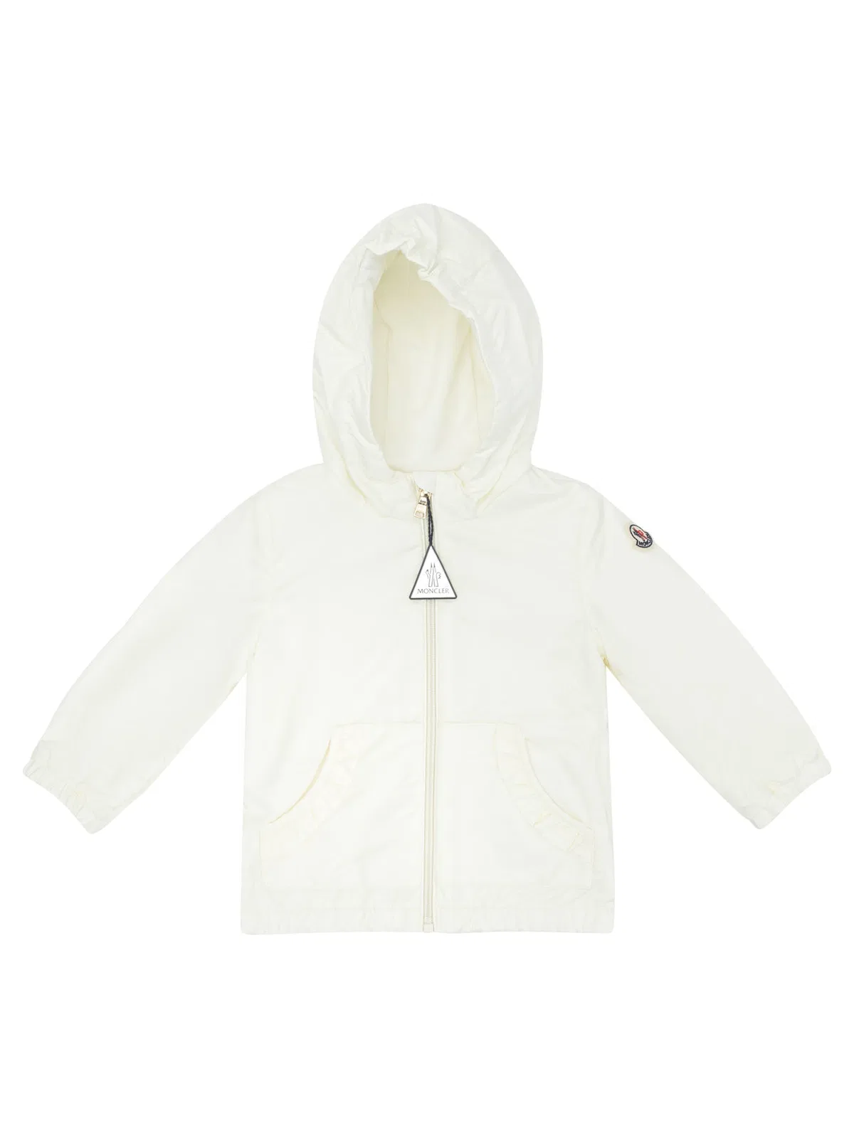Moncler Kids White Polyamide Jacket