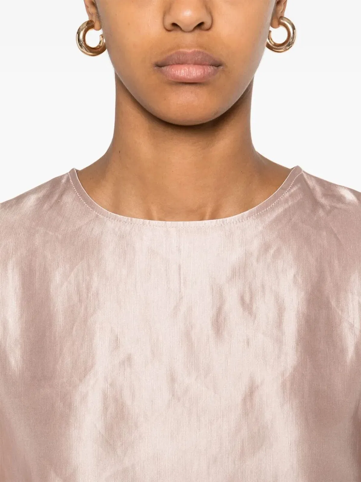 Loulou Studio Nino Round Neck Blouse