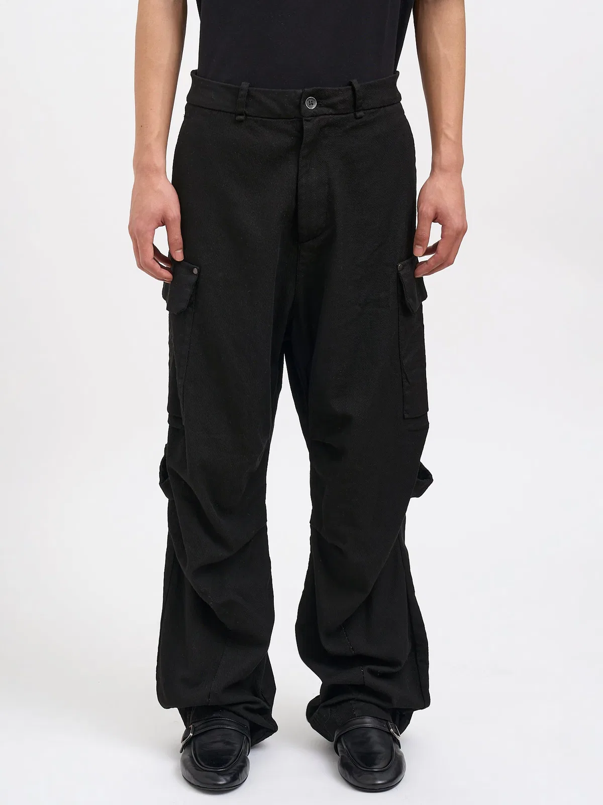 Masnada Stretch Cotton Oversized Pants