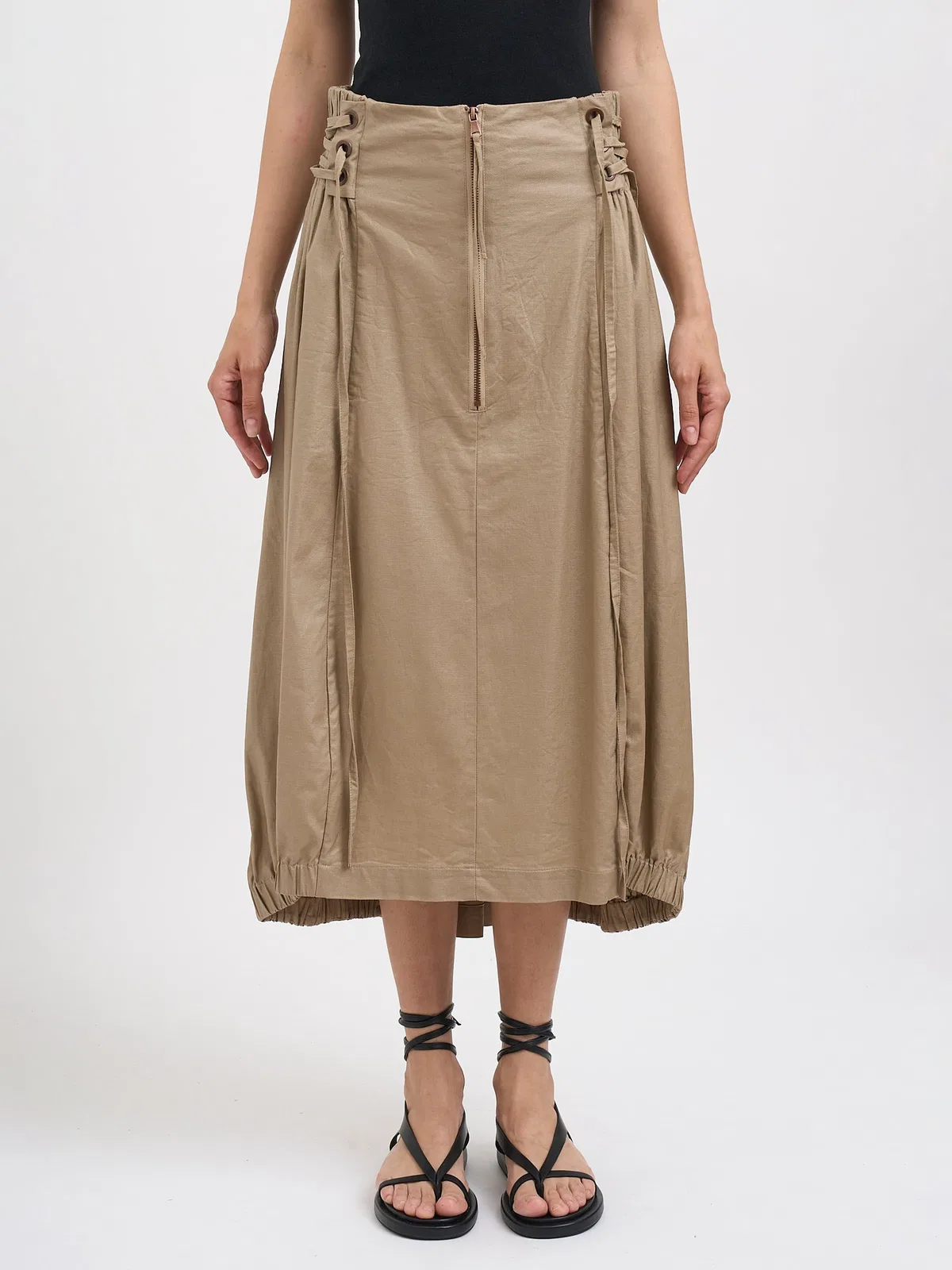 Studio B3 Aliosa Linen Spalmato Skirt