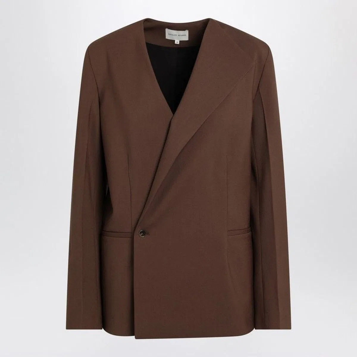 Loulou Studio Brown Double-Breasted Wool Jacket