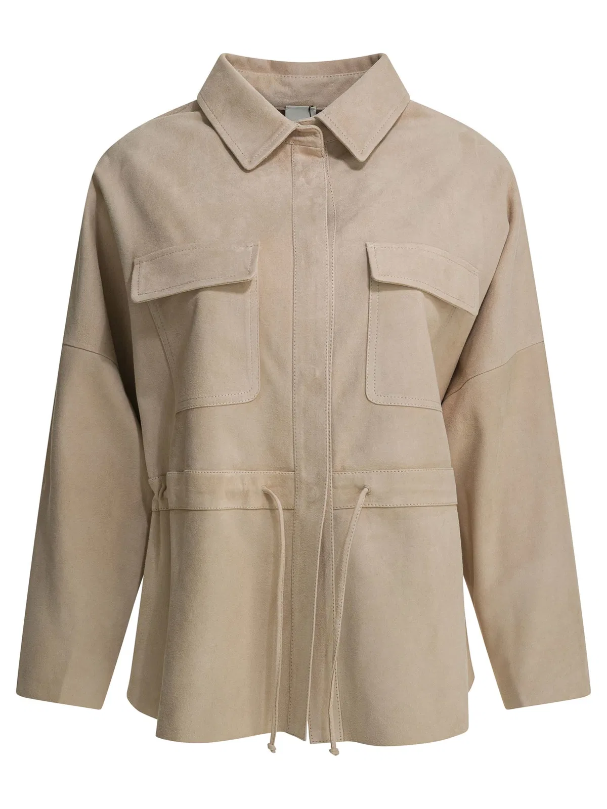 Furling by Giani Beige Lamb Leather Jacket