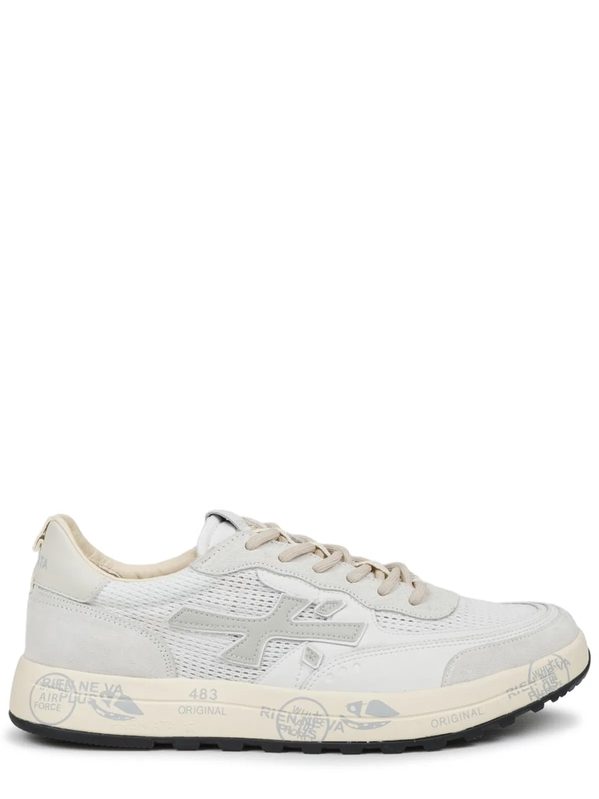 Premiata White Calf Leather Sneaker