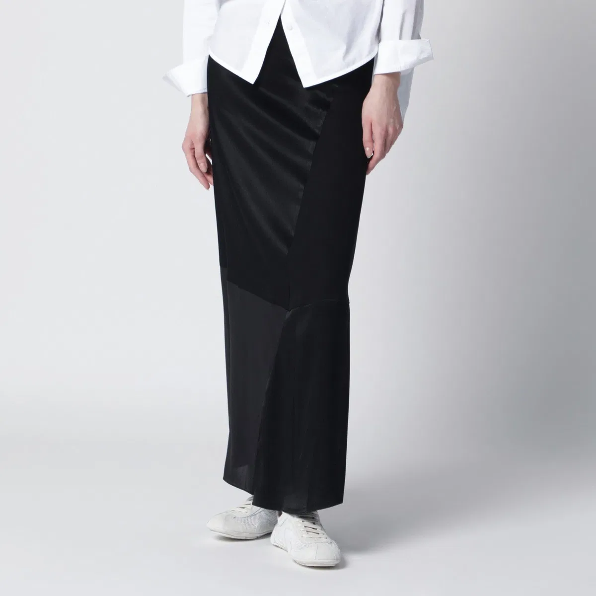 6397 Black Patchwork Skirt
