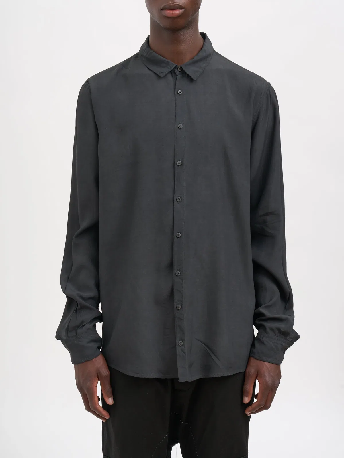 Poeme Bohemien Regular Cotton And Cupro Shirt