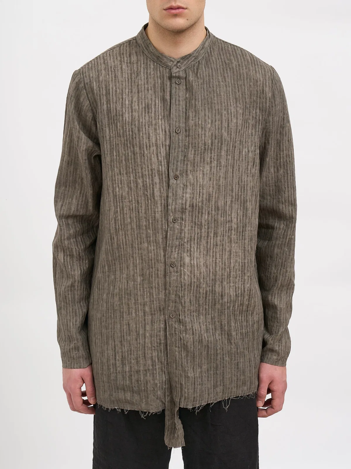 Daub Camicia Coreana In Cotone E Lino