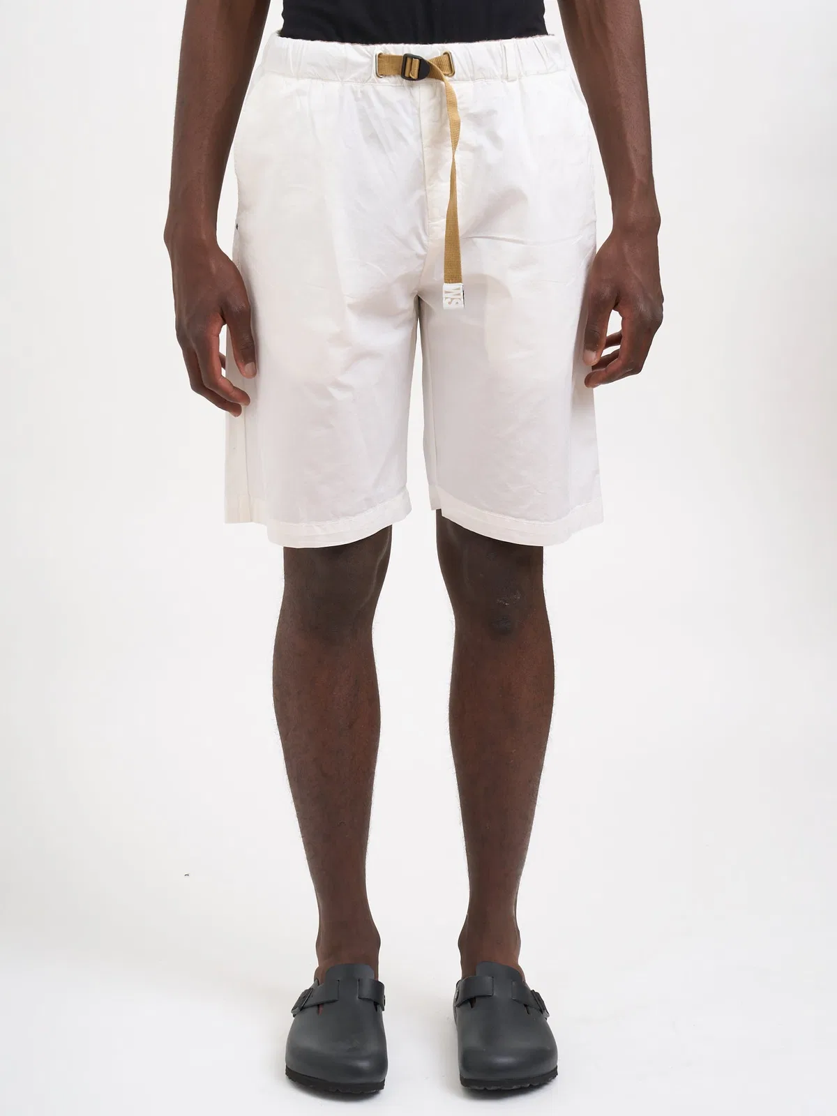 White Sand Bermuda In Cotone Stretch
