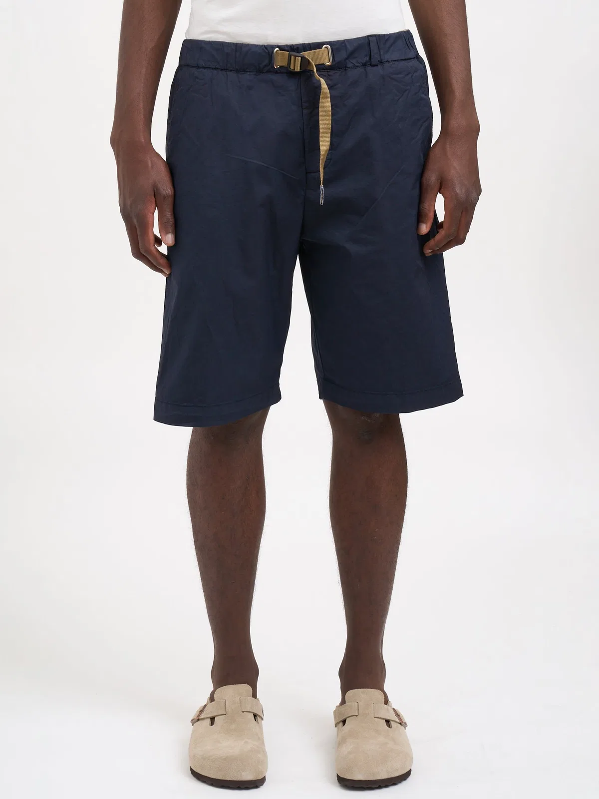 White Sand Bermuda In Cotone Stretch