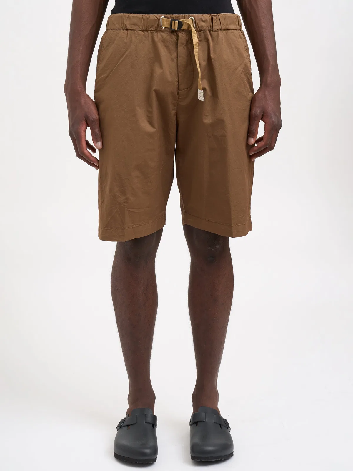 White Sand Bermuda In Cotone Stretch